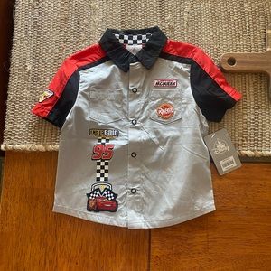 Disney Lightning McQueen collared shirt